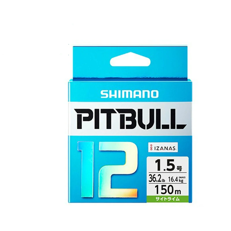 SHIMANO PITBULL12 зеленый синий 150 м/200 м 12 плетеная проволочная рыболовная леска с несколькими нитями для озера и реки