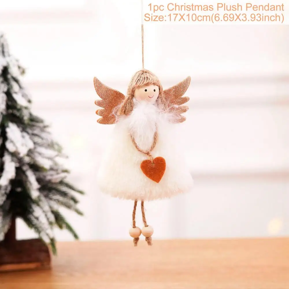 QIFU Diy деревянное украшение "Лось" Рождественские украшения для дома рождественские украшения Navidad подарки для детей счастливый год - Цвет: Christmas Doll 6