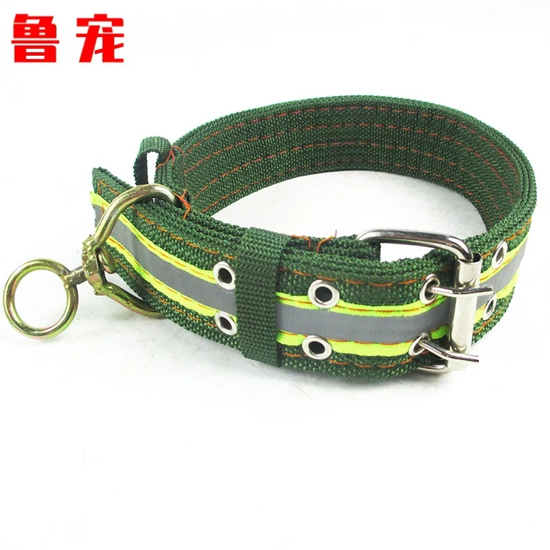  Army Green 4cm Dog Collar Diplopore Design Character Swivel Multilayer Thick Reflective Large Dog C