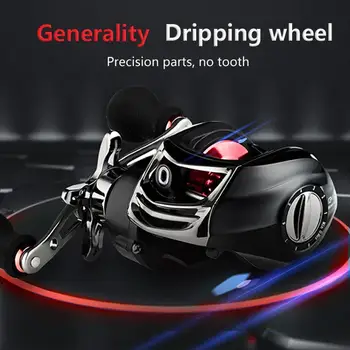 

Dripping Wheel Fishing Wheel Spool Gear Metal Road 17+1BB Aluminum Alloy Durable Fishing Reel Portable Practical