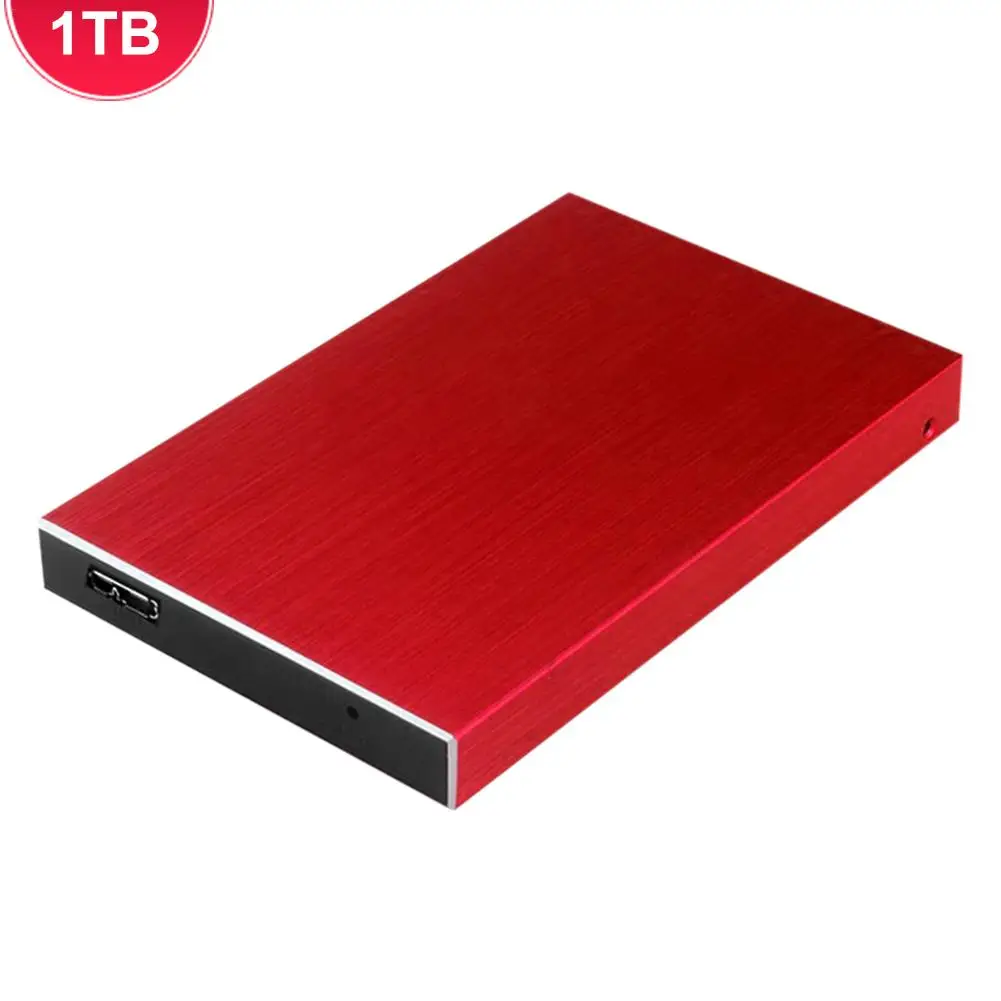 1TB red Внешний жесткий диск USB3.0 500GB 1 ТБ 2 ТБ портативный HDD накопитель для ПК планшет ТВ - Цвет: 1TB red