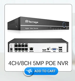 Techage H.265 8CH 1080P HDMI POE NVR комплект CCTV система безопасности 2.0MP ИК наружная аудио запись IP камера P2P комплект видеонаблюдения