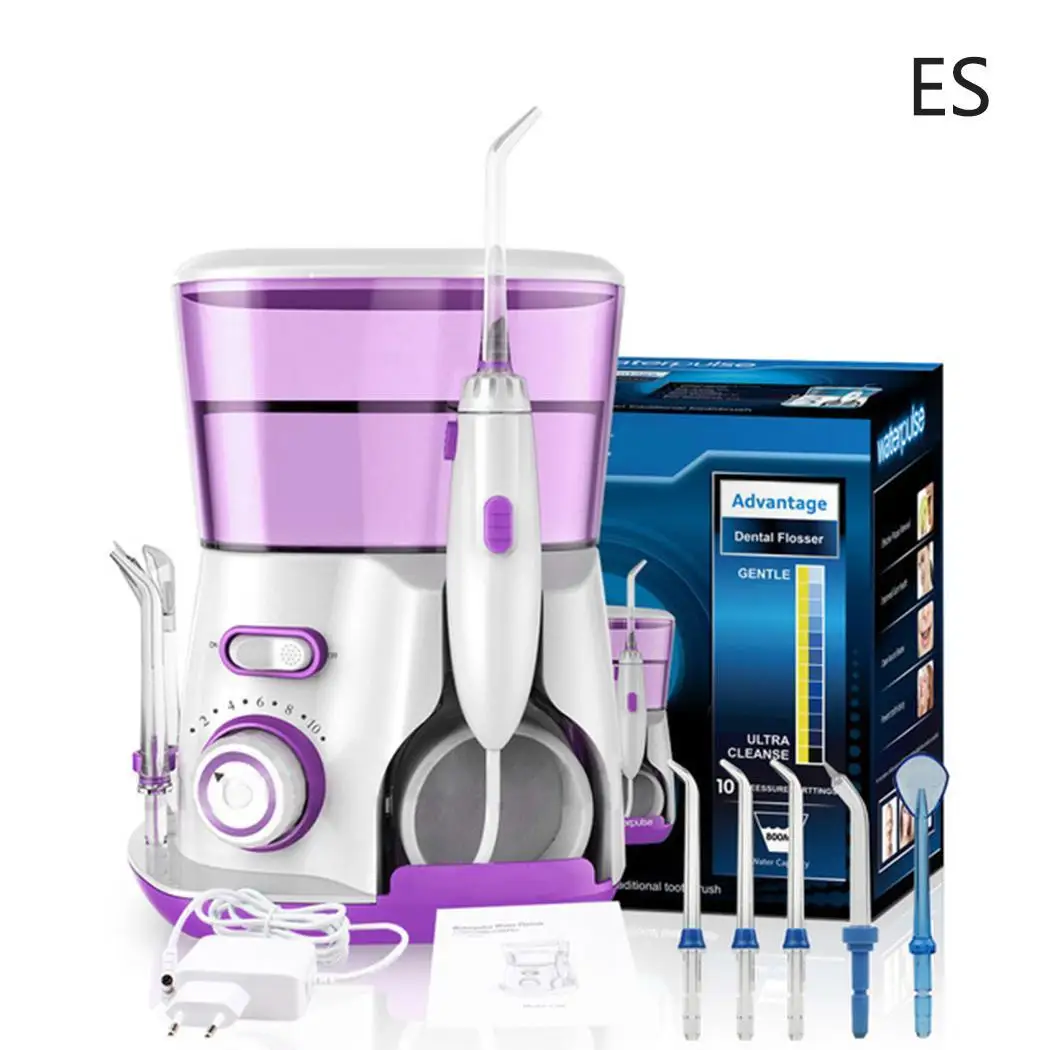 

Durable Oral Irrigator Dental Water Irrigator Adapter Teeth Whitening 5 12W 800ml Water Flosser 20-120 PSI