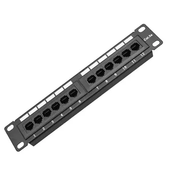 

rj45 network patch panel Straight-through distribution frame network cable adapter Ethernet patch panel Without stand