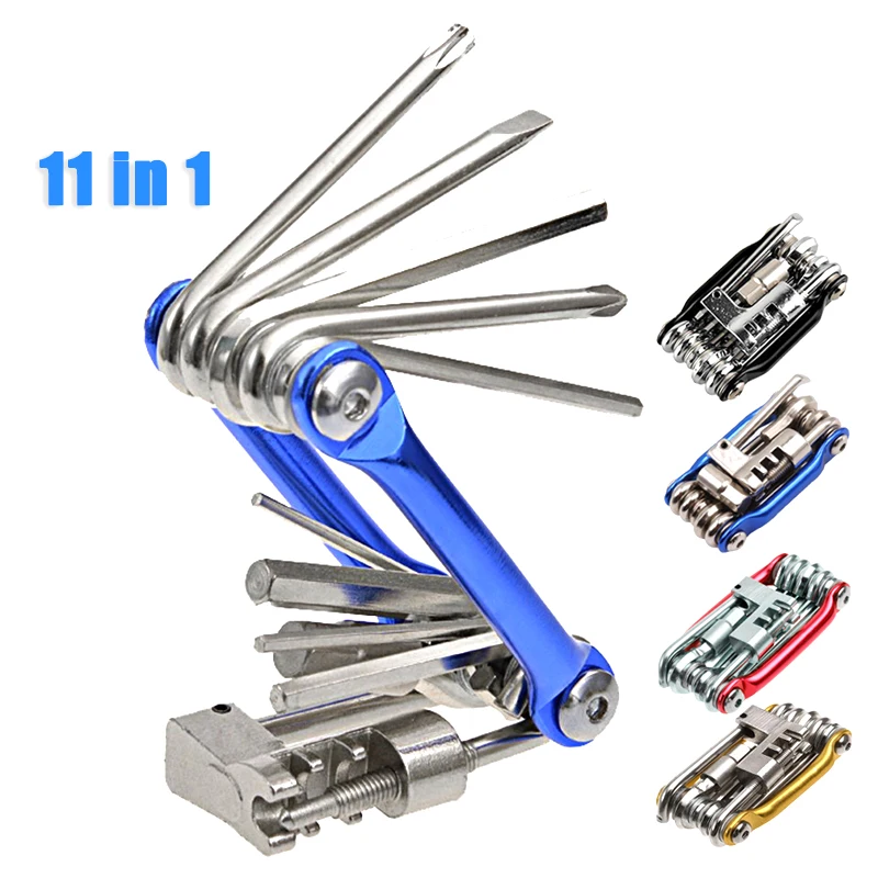 Best 11 in 1 Multifunction Bicycle Repair Tools Kit Hex Spoke Cycling Screwdriver Tool MTB Mountain Cycling Bike Repair Tool