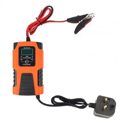 6/12V Car Motorcycle Intelligent Battery Charger Stable Performance Pulse Repair 