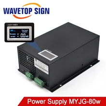 WaveTopSign MYJG-80W CO2 лазерный источник питания категории для CO2 Лазерная гравировальная и режущая машина