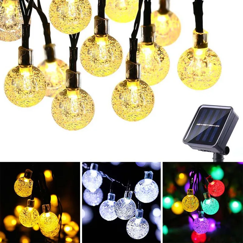 

LED String lights with Gypsophila bubble ball Holiday lighting Fairy Garland Battery Indoor For Christmas Wedding Party Decors