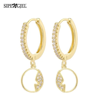 

fashion cubic zircon Cute Butterfly Earrings Personality Butterfly hoop Earrings For Women Girls Korean Jewelery 2020