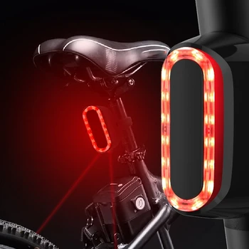 

Bicycle USB Brake Taillight Safety Warning Rear Tail Light for Road Bikes and Mountain Lights