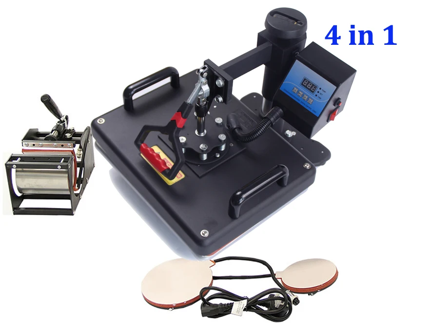 

New Design 4 in 1 Heat Press / Heat Transfer Machine,tshirt Printing Machine, Cheap Iphone Case/ Mug/tshirt Printer,Sublimation
