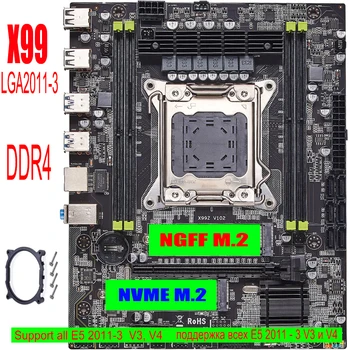 

QIYIDA X99 Desktop motherboard LGA 2011-3 LGA2011-3 v3 v4with dual M.2 slot Support four channels x99motherboard TF F8 DDR4 ECC