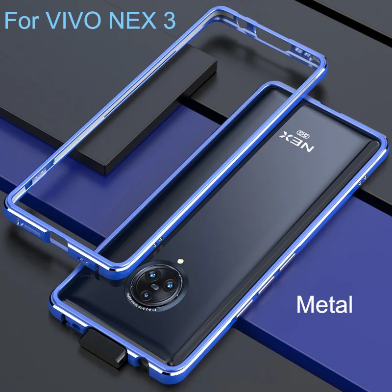 Роскошный брендовый Алюминиевый металлический бампер для VIVO Nex 3, металлические Чехлы, крышка в форме колонки, рамка для VIVO Nex3 5G