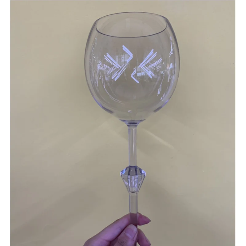 Плавучий стеклянный стакан для пляжа, Небьющийся винный пивной, коктейльный стакан для питья, es, бассейн, пляж, портативное уличное использование, Кубок, высокое стекло - Цвет: transparent