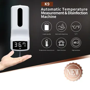 

K9 Infrared Induction Thermometer Hotel Shopping Mall Automatic Induction Disposable Soap Dispenser Disinfection Machine