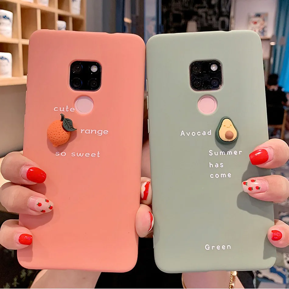 TTLOOF силиконовый чехол для huawei P30 Lite P20 Pro mate 30 Lite Nova 5i Honor 10 10i 20 20S V20 8A 8C 8X 3D авокадо Мягкий ТПУ чехол