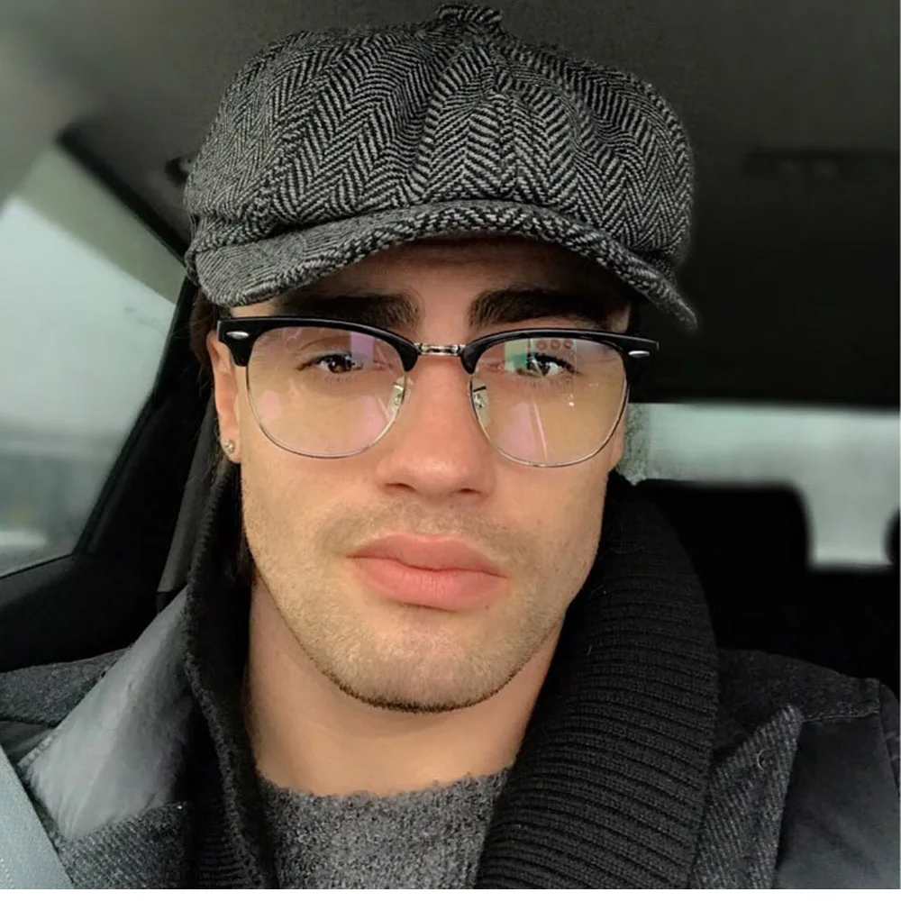 

Minakolife Cap For Men New Newsboy Caps Movie Star Retro Driving Men Wool Fleece Hat Mens Autumn Winter Hats Big Size 60 62cm