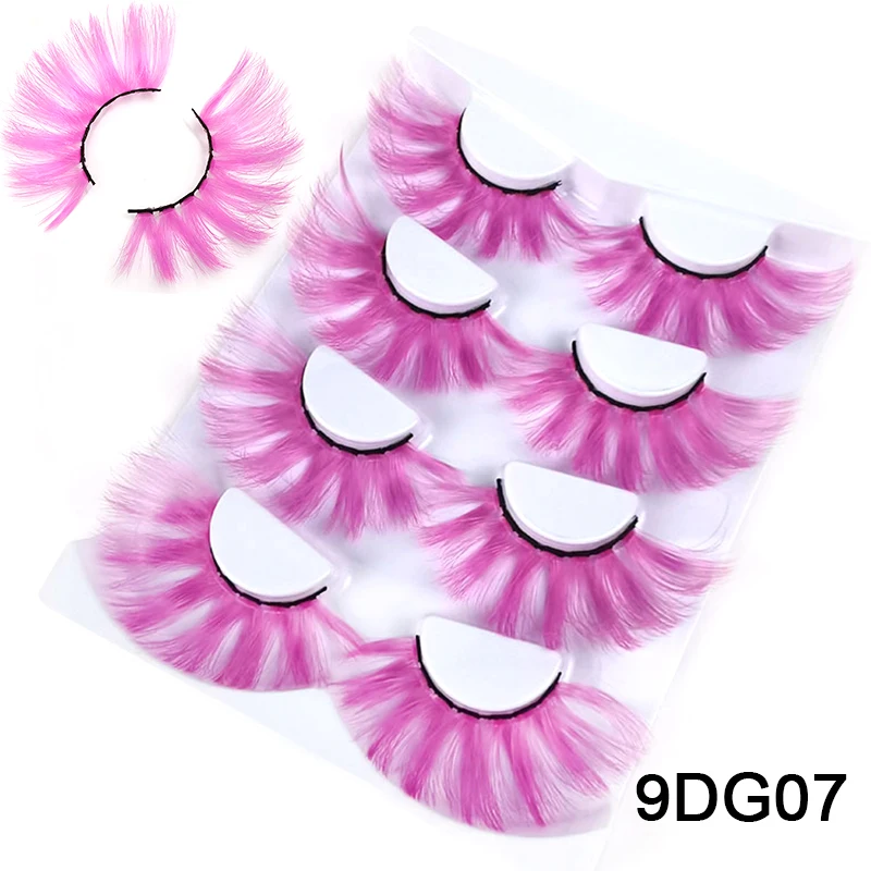 Okaylash 25mm 27mm Long Colorful Eyelashes Hot Pink Faux Mink Colored Lashes Cruelty Cosplay Halloween Cilias -Outlet Maid Outfit Store Haa980cb705524cd391e66b65426764f1O.jpg
