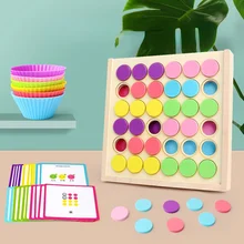 

Color Classification Matching Box Montessori Early Education Kindergarten Board Game Learning Color Cognition Puzzle Toys