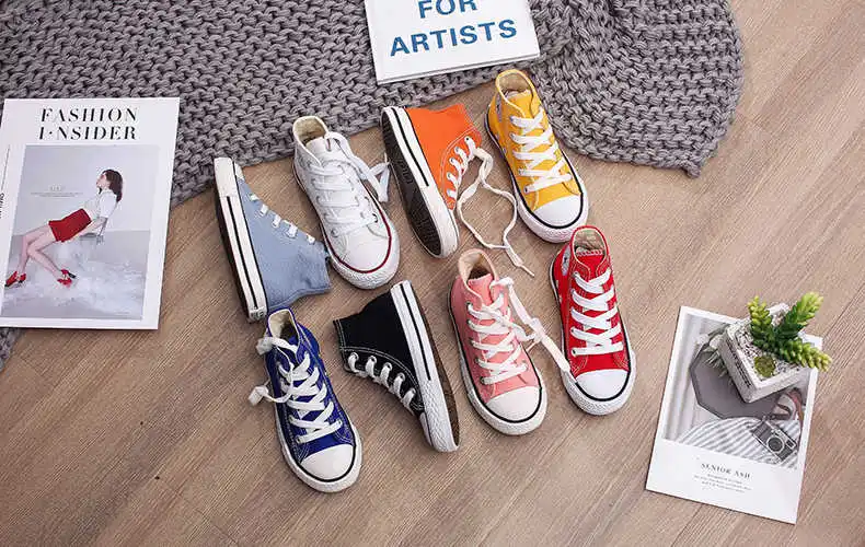 2021 Spring New Fashion Canvas Shoes Baby Shoes Children Sneakers Girls Sneakers Boys Sneakers Size 20-38 best children's shoes