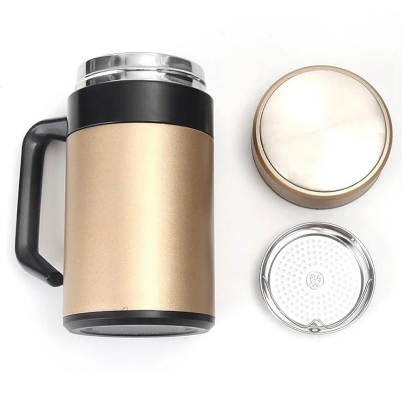 ABUI-500ML Термокружка из нержавеющей стали термосы с ручкой Термокружка офисные термосы для чая Изолированная чашка