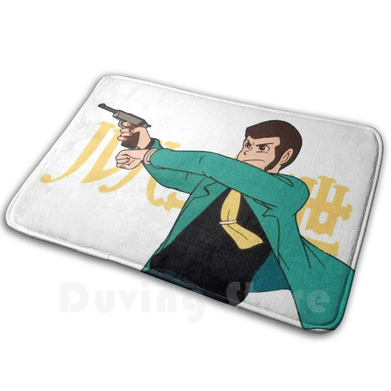 Lupin Iii-Gunslinger Tappeto Tappeto Cuscino Morbido Antiscivolo Lupin Iii Lupin Aresser Lupin Zenigata Puzzle Fujiko Mine