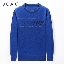 UCAK Brand 2020 NEW Fashion Style Autumn Winter Casual O-Neck Sweaters Mens Clothes Pull Homme Streetwear Letter Sweater U1101