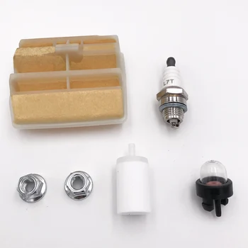 

Chainsaws Air Fuel Filter Spark Plug Rimer Bulb Nuts Set For Husqvarna 445,450,445E,450E Garden Power Tools Carburetor Tune Up