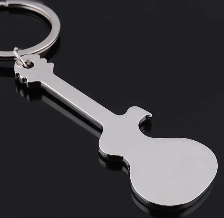 

200 шт. Подарочный цинковый сплав пивной открывашка для бутылок в виде гитары открывалка для бутылок брелка ключей цепочка для ключей брелок для ключей SN832