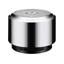 Мини Bluetooth динамик USB СВЕТОДИОДНЫЙ светильник беспроводной портативный музыкальный сабвуфер небольшой изготовлен с металлическим корпусом, высокое качество