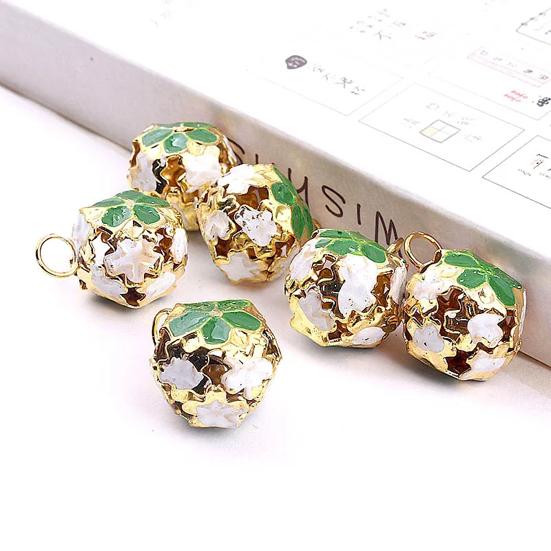 Colorful Bells Christmas Decoration Pendants Pet Bells DIY Crafts Christmas Tree Handmade Accessories 10/20PCS 14mm