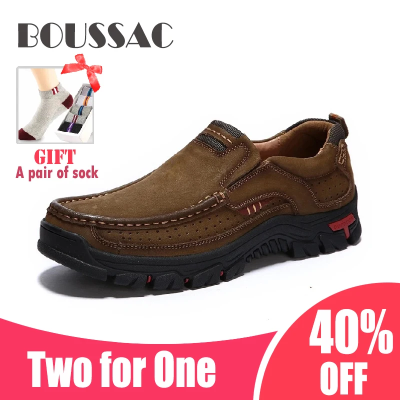 

Boussac Thirty-eight-fifty Warm Long-legged Shoes, Busa Street 2019, First Layer Of Leather For Skid-proof Shoes