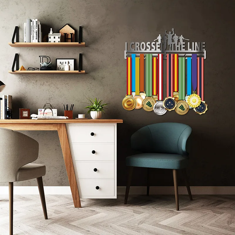 4 Style Medals Hanger Display Rack Holder For Sport Medals Creatives Stainless Steel Medals Hanger Running Swimming Gym Gift