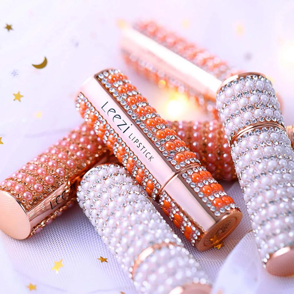 2019 Алмазная блестящая губная помада Водонепроницаемая питательная 24 часа