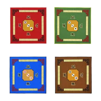 

1PC Mahjong Table Cloth Square Shape Mahjong Mat Board Room Mahjong Pad Anti-slip Desktop Cushion for Games Board Games Mahjong