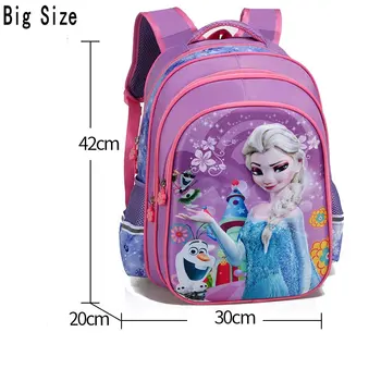 

Disney New Cartoon Girl Schoolbag Baby Elsa Princess Children Primary student School bag Bagpack kindergarten Kids Backpacks