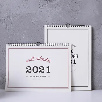 

New 2021 Simple Style Large Wall Calendar Diary Weekly Schedule Planner Tearable Calendar 2020.09~2021.12