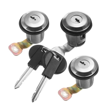 

3 Pieces Car Door Barrel Lock Key Cylinder and 2 Keys for Peugeot Partner Citroen