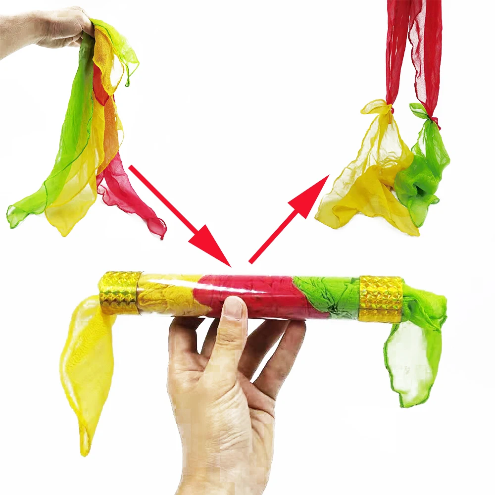 Связанные шелковые трубки сценические Волшебные трюки Magia Magie Trick Toy|trick toys|trick