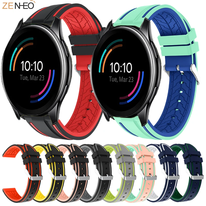 

Ремешок мягкий силиконовый для Oneplus Watch, сменный Браслет для наручных часов, 22 мм