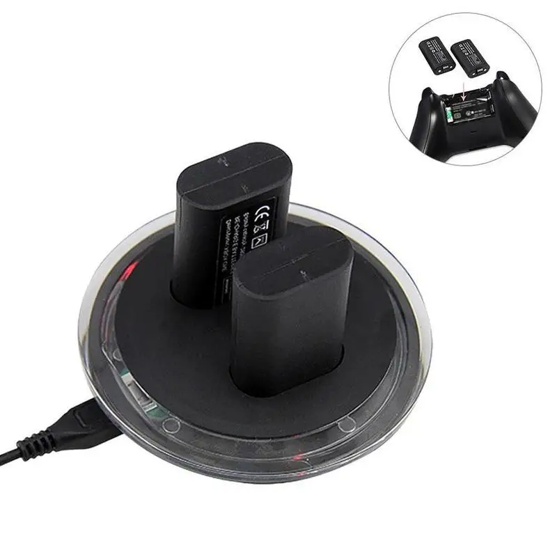 USB зарядная док-станция зарядное устройство+ 2 перезаряжаемые батареи для контроллера геймпада зарядный комплект
