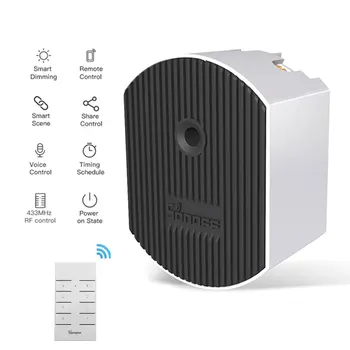 

SONOFF D1 Intelligent Dimmer Mini Switch DIY Smart Home Remote Control Adjust Light APP/Voice/RM433 RF for Alexa Google Home