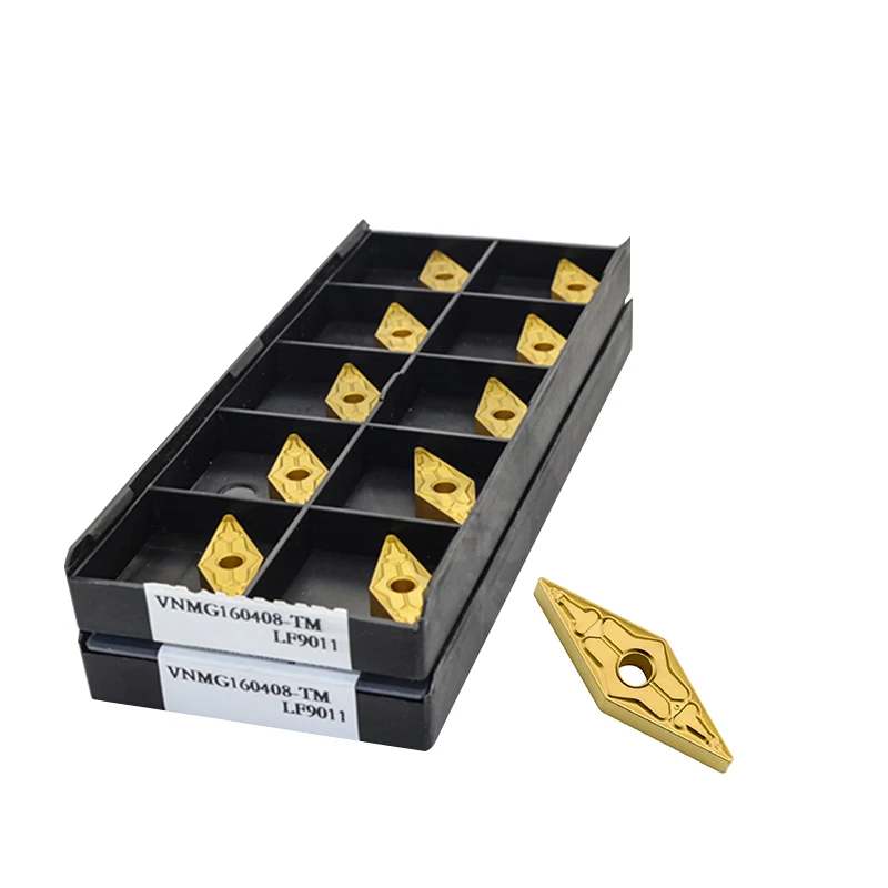

10Pcs VNMG160404 VNMG160408 VNMG160412 TM LF9018 LF9118 carbide cutter CNC lathe turning tools For steel