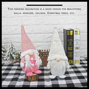 

Christmas Themed Faceless Doll Non-woven Fabric Hanging Ornament Tree Wall Window Decoration Xmas New Year decorations 2021