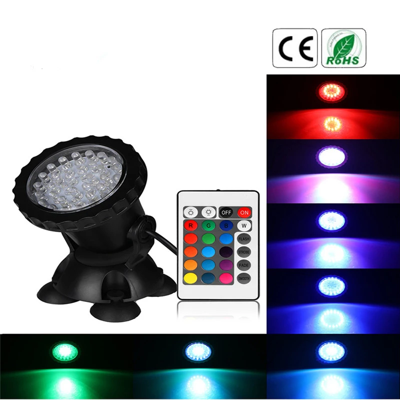 Дистанционное управление RGB подводный Точечный светильник Высокая