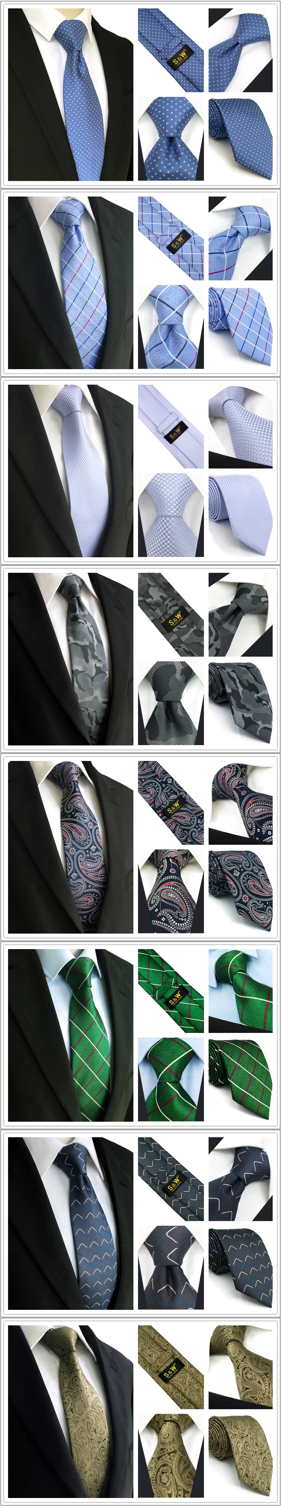 Модные мужские галстуки с узором пейсли, Шелковый жаккардовый тканый аксессуар, свадебные галстуки для мужчин, Классические вечерние галстуки