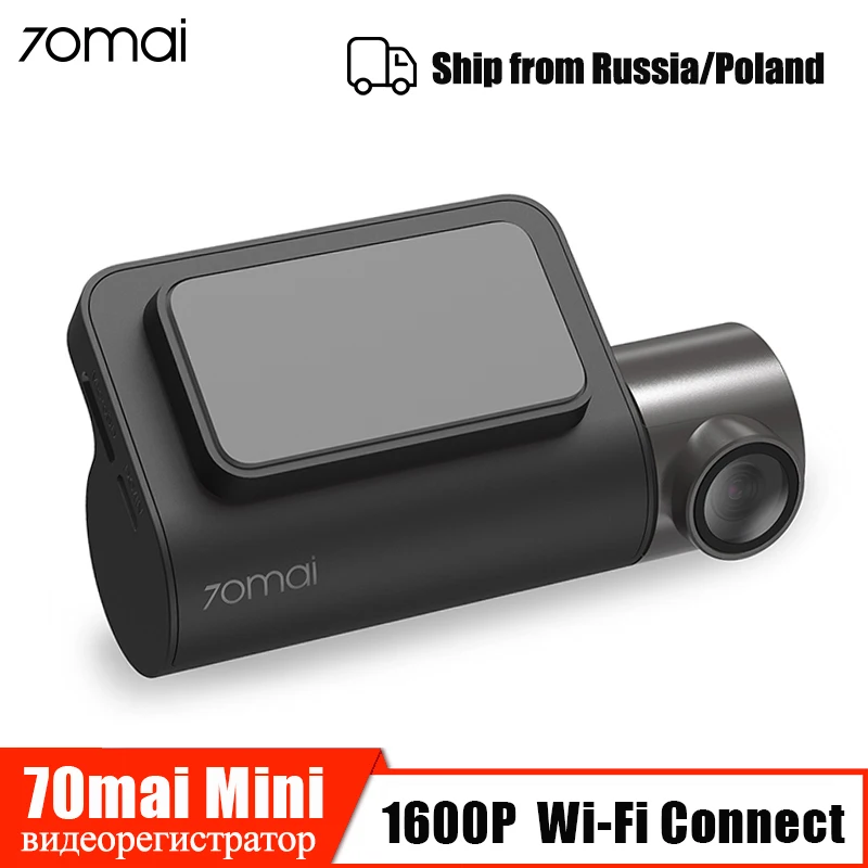 

70mai Dash Cam Mini 1600P HD Smart Car DVR Camera Wifi APP Auto Video Recoder 140 FOV G-Sensor Night Vision 24H Parking Monitor