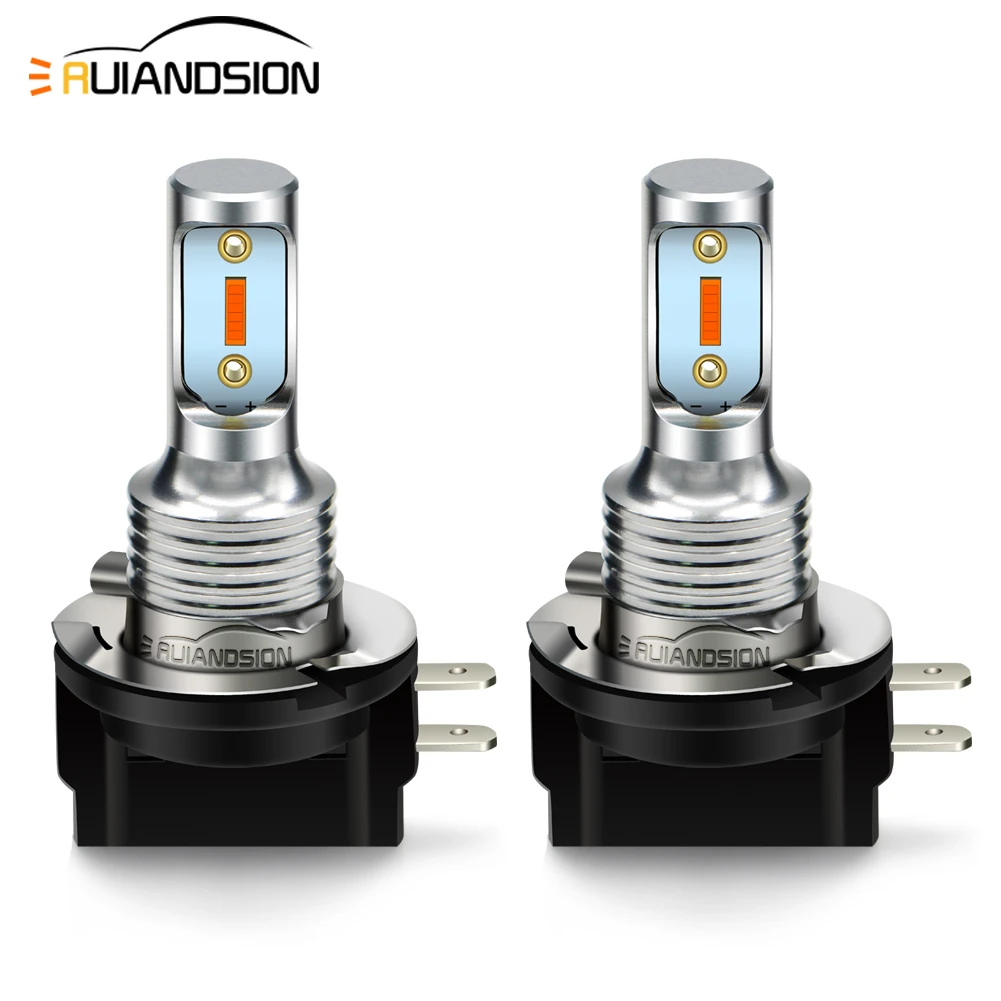 Ruiandsion 2pcs H11b H8b White Csp 1600lm Vehicle Front Fog Light Auto