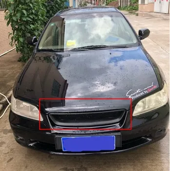 

Resin Matte black Fit For Honda Accord 6th 1998-2002 Front Grille Grill Mesh 1PC