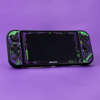 

​For Nintendo Switch Console Creative Game Console Protective Case Host Anti-fall Split Shell Tempered Film